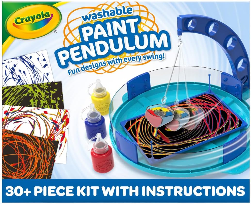 Crayola Paint Pendulum (30pcs), Washable Paint Kit, Kids Arts & Crafts, Art Toys for Girls & Boys, Gift for Kids, Ages 7+