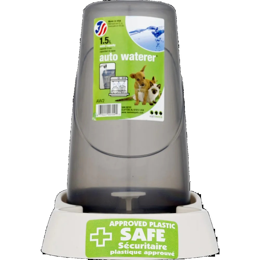 Automatic Dog Water Dispenser Extra Small Portable Pet Waterer 1.5L Capacity for Cats Puppies Travel Home Use Indoor Outdoor