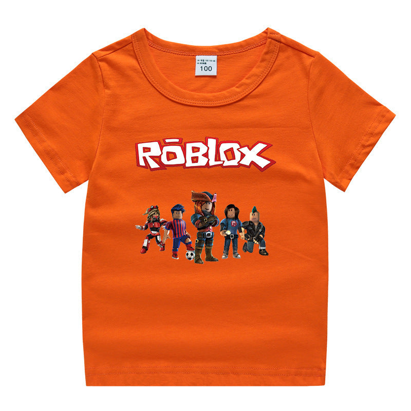 Roblox Children's Summer Short sleeved T-shirt