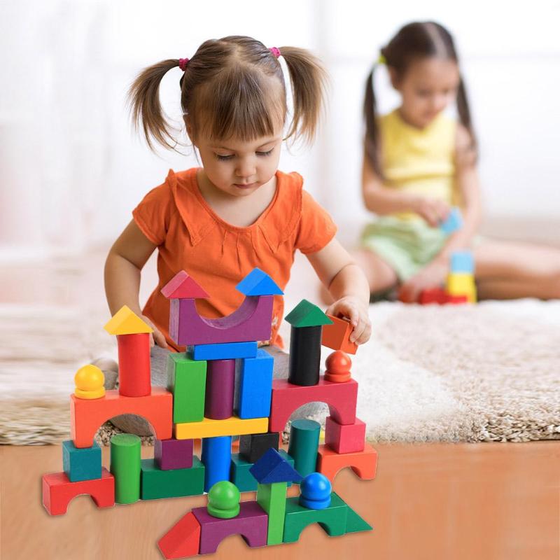 112pcs/Set Wooden Colorful Rainbow Domino Blocks Building Toy Early Educational Toys For Children Kids Dominoes Games Gifts