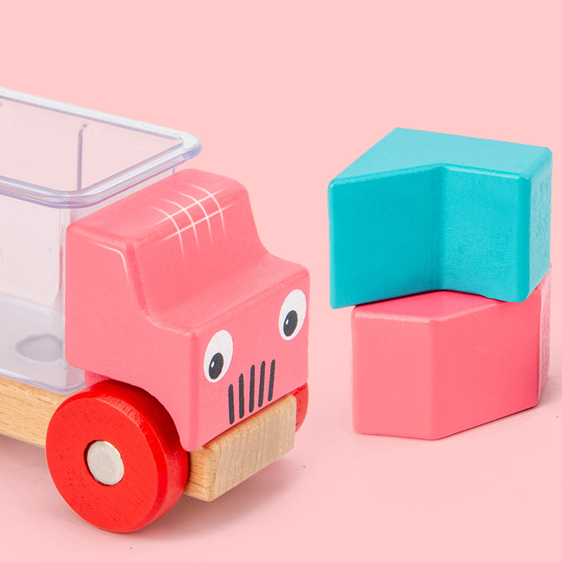 Truck Building Blocks Car Educational Toys Parent-Child Interaction Motherland Version Board Game Space Sense Logical Thinking Training