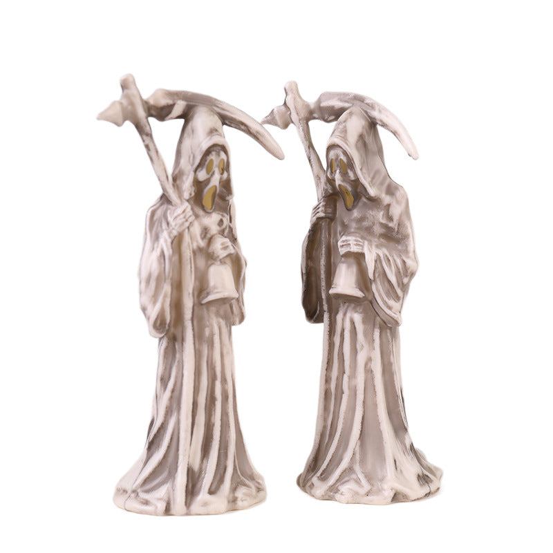 Halloween Grim Reaper Scythe Decorative Glow Night Light Desk Lamp