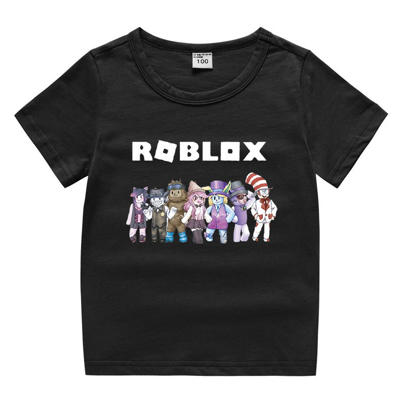 Children's summer short sleeved T-shirt