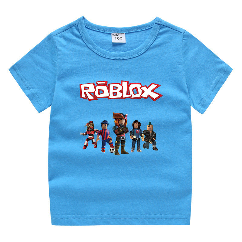 Roblox Children's Summer Short sleeved T-shirt