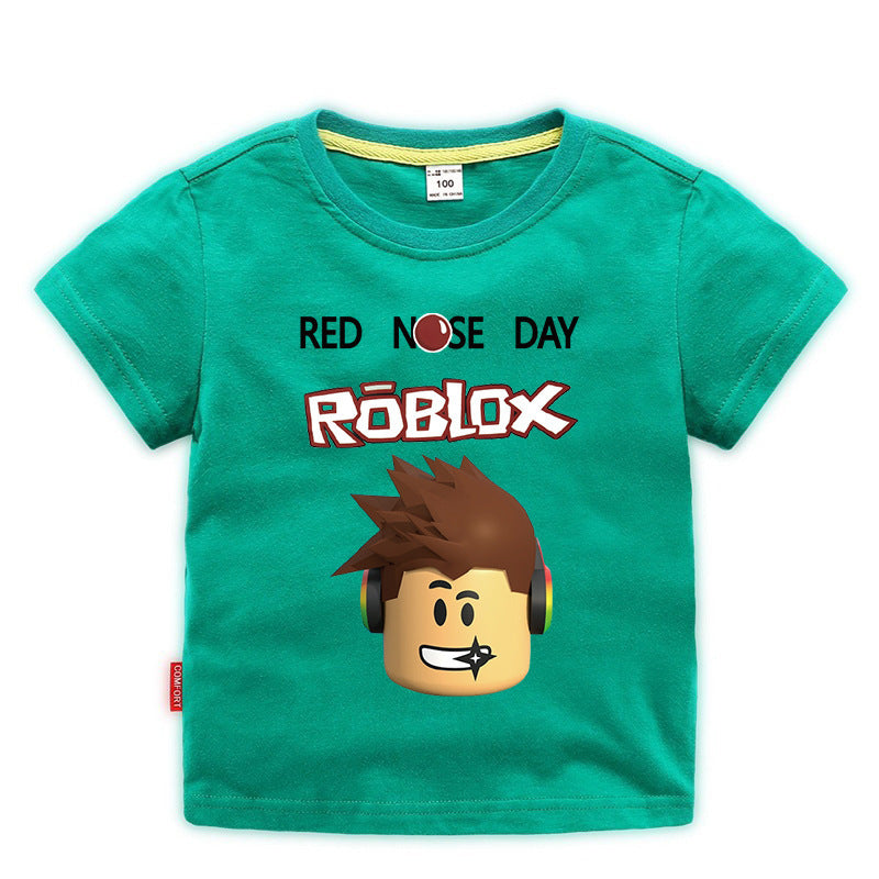 Roblox Children's Summer Wear Short Sleeves