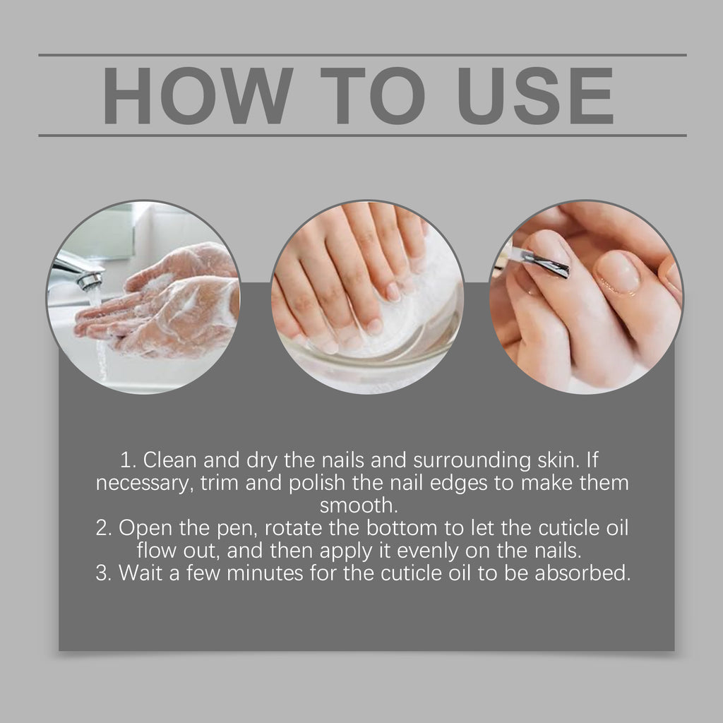 Oceaura Nail Care Nourishes Oil Pen, Moistens And Protects Nails And Nails With Anti-Dead Skin Barbs