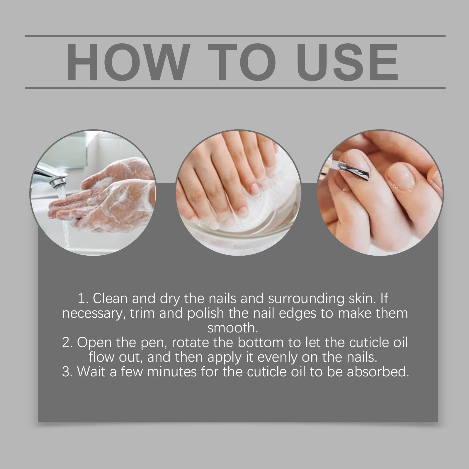 Oceaura Nail Care Nourishes Oil Pen, Moistens And Protects Nails And Nails With Anti-Dead Skin Barbs