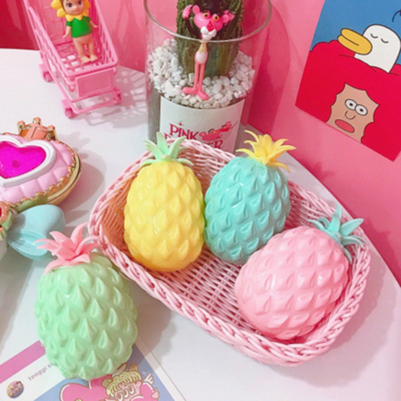 Pineapple Anti Stress Grape Ball Funny Gadget Vent Decompression Toys For Children Stress Autism Hand Wrist Squeeze Toys