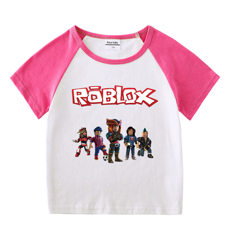 Children's summer short sleeved T-shirt
