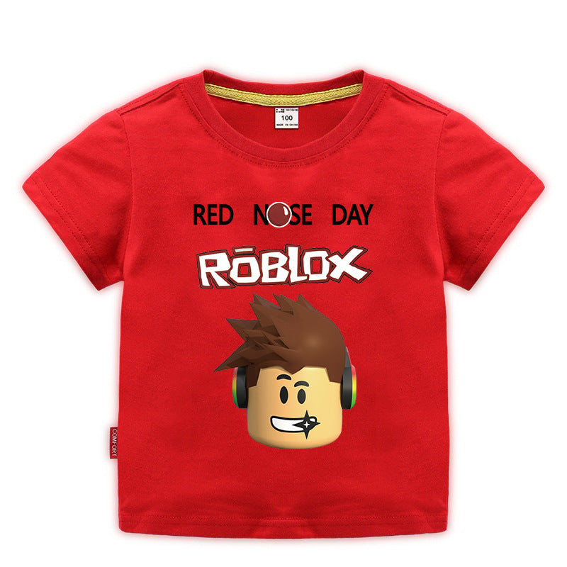 Roblox Children's Summer Wear Short Sleeves