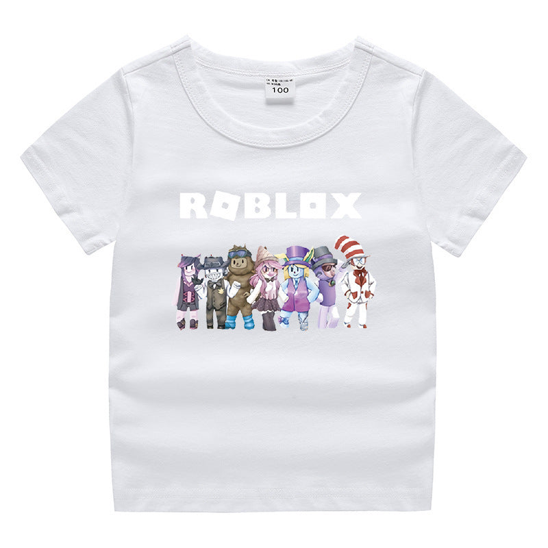 Children's summer short sleeved T-shirt