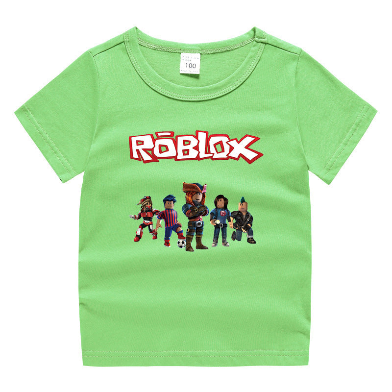 Roblox Children's Summer Short sleeved T-shirt