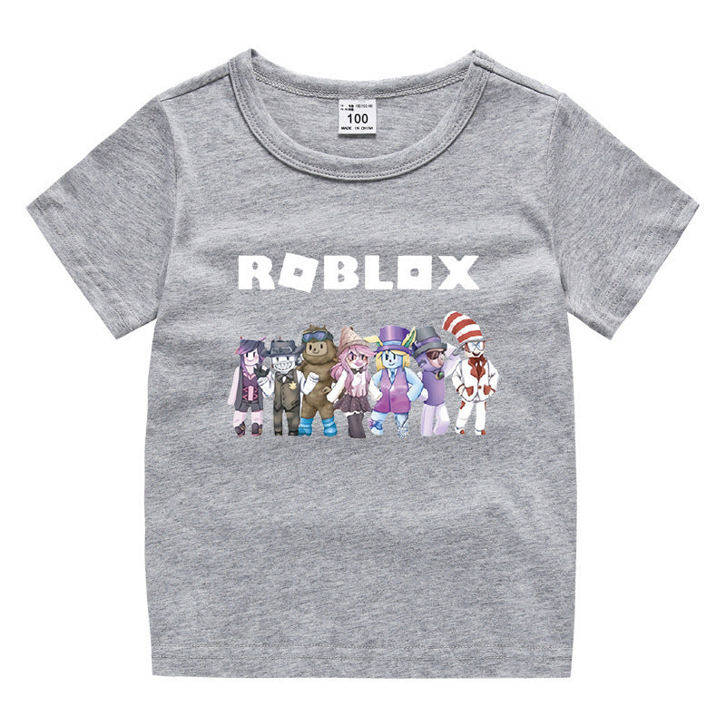 Children's summer short sleeved T-shirt