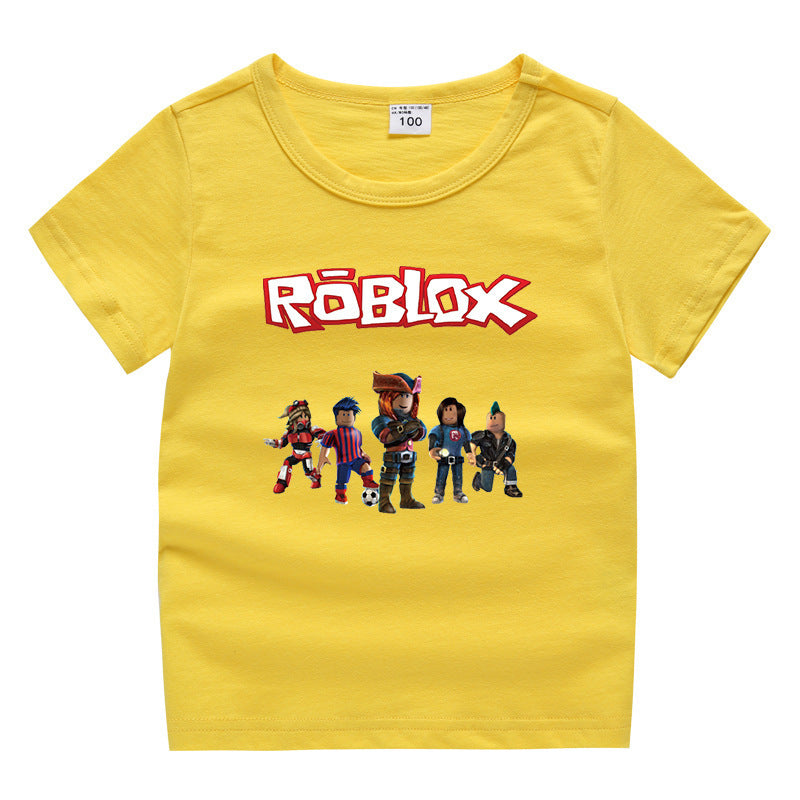 Roblox Children's Summer Short sleeved T-shirt