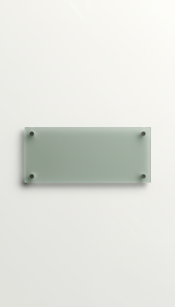 Acrylic Door Sign With Matte Finish