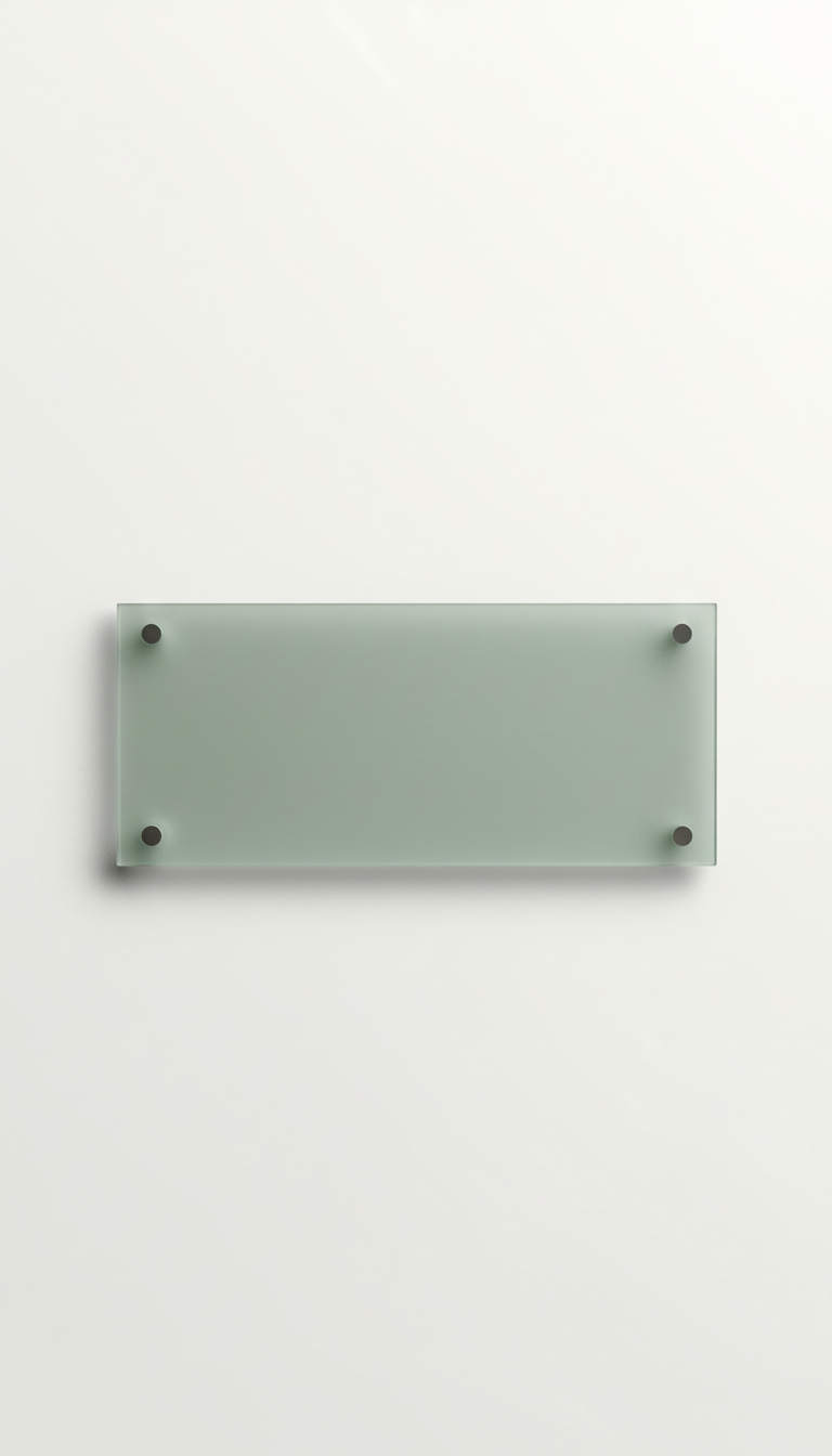 Acrylic Door Sign With Matte Finish