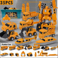 Magnetic Transform Engineering Car Assembled Toys Set For Kids Boys Gifts Toy Construction Vehicles Robot Toys