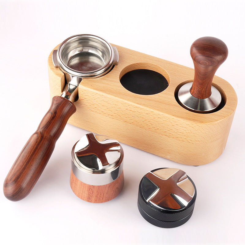 Espresso Press Holder Wooden Press Holder Bar Press Pad Coffee Machine Matching Appliance Handle Press Holder