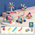 Early Childhood Education, Kindergarten Creative And Ever Changing Color Magnetic Rods Children's Assembling Building Blocks Educational Toys