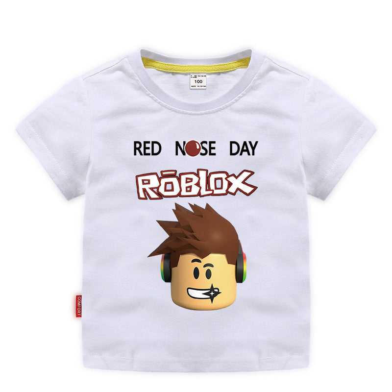 Roblox Children's Summer Wear Short Sleeves