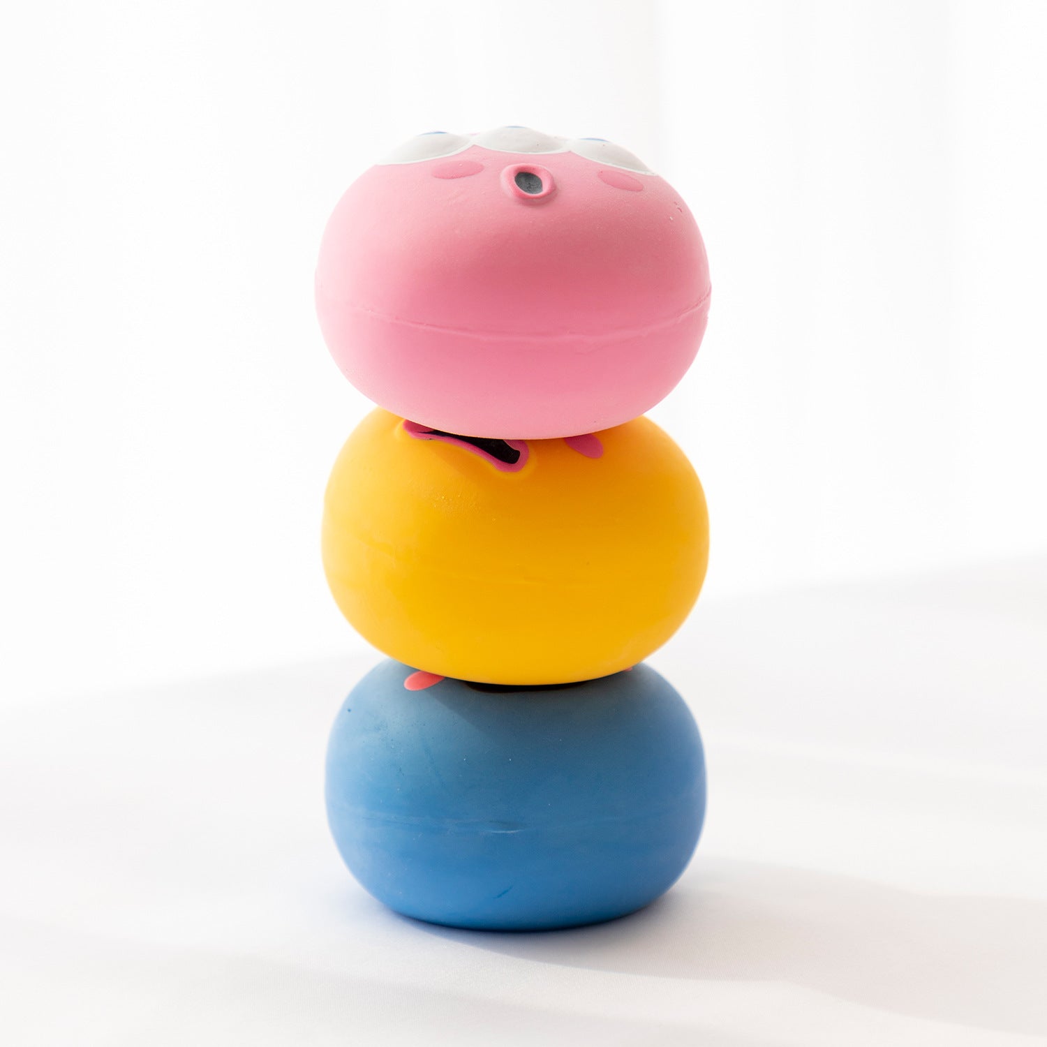 New Cute Cartoon Big Eyeball Dog Vocal Gnawing Toys Environmentally Friendly Vinyl Interactive Pet Toys