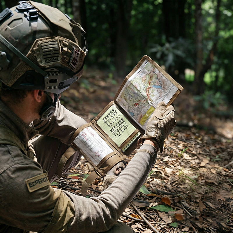 Tactical Arm Map Holder – Military Wrist Sleeve for Maps, Cards & Notes, Ideal for Range & Field Use