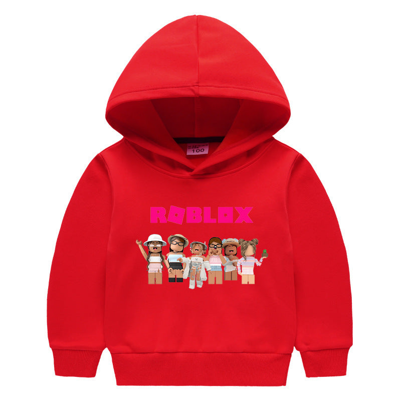 Children's hooded sweatshirt for autumn and winter