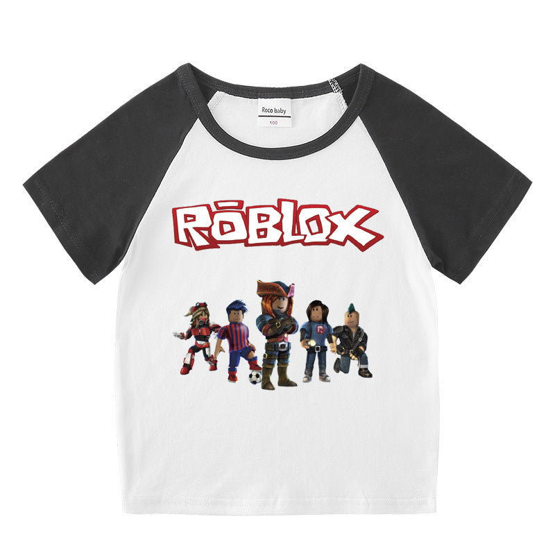 Children's summer short sleeved T-shirt