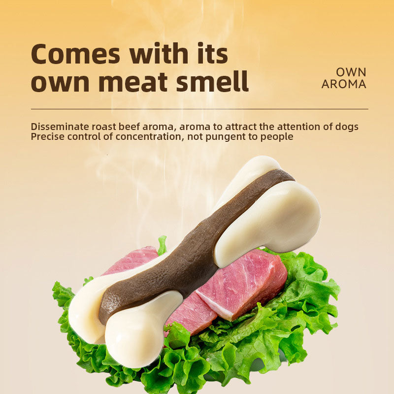 Pet Toys Eat Play Bones Teeth Cleaning Teeth Grinding Stick Cowhide Stick Dog Bite Gel Hind Leg Bone Chew Dog Bite Toys