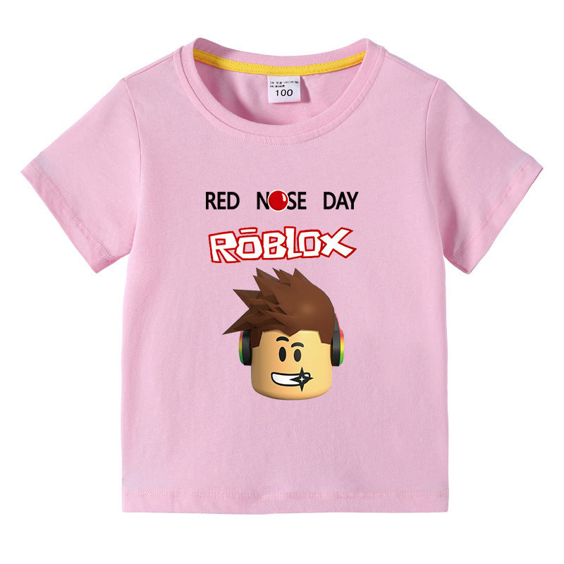 Children's summer short sleeved T-shirt
