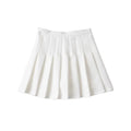Press fit high waisted pleated skirt