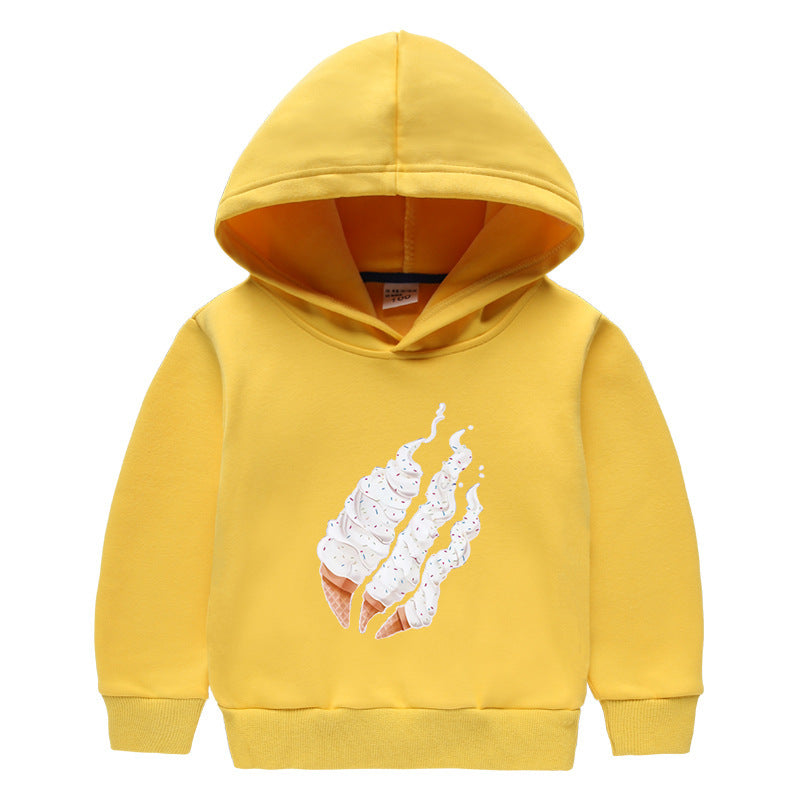 Children's hooded sweatshirt for autumn and winter