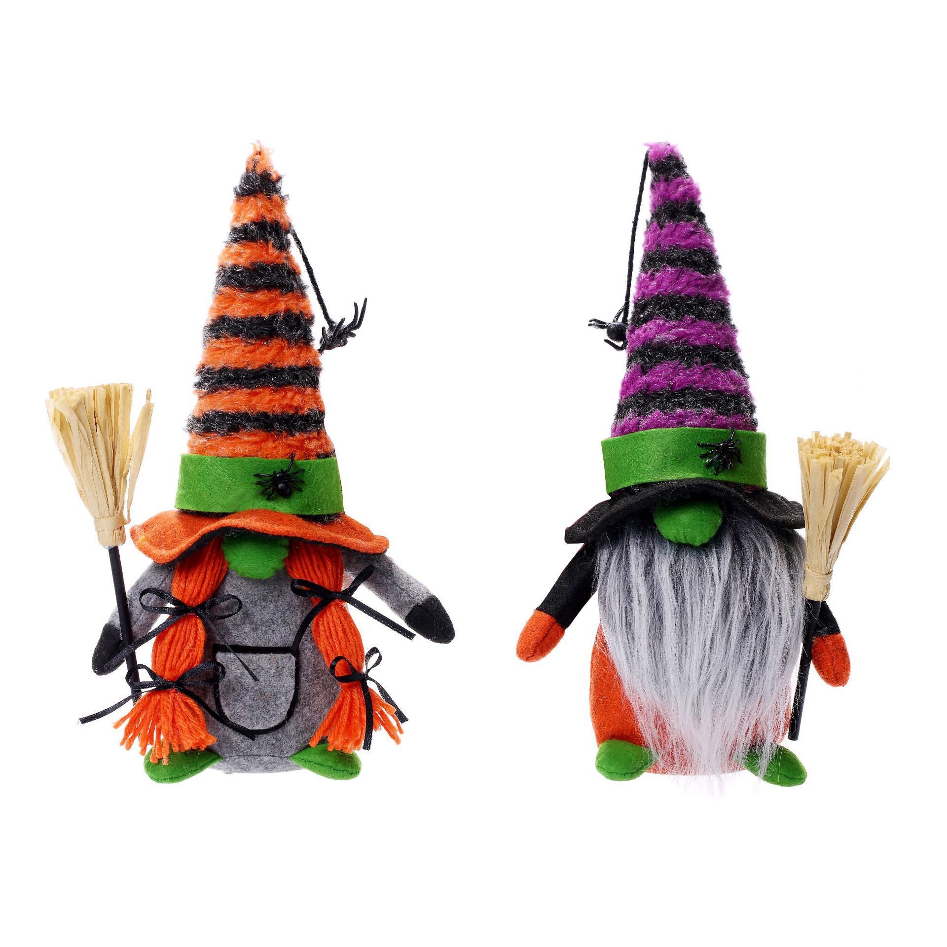 Halloween Rudolph Faceless Doll Dwarf Spider Halloween Window Display Decoration Broom Rudolph Doll