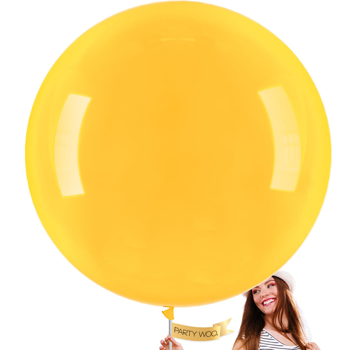 PartyWoo White Balloons 155pcs Matte White Latex Balloons Different Sizes