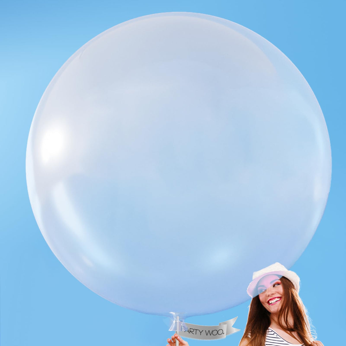 PartyWoo White Balloons 155pcs Matte White Latex Balloons Different Sizes