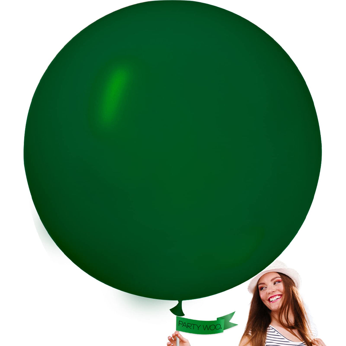 PartyWoo White Balloons 155pcs Matte White Latex Balloons Different Sizes