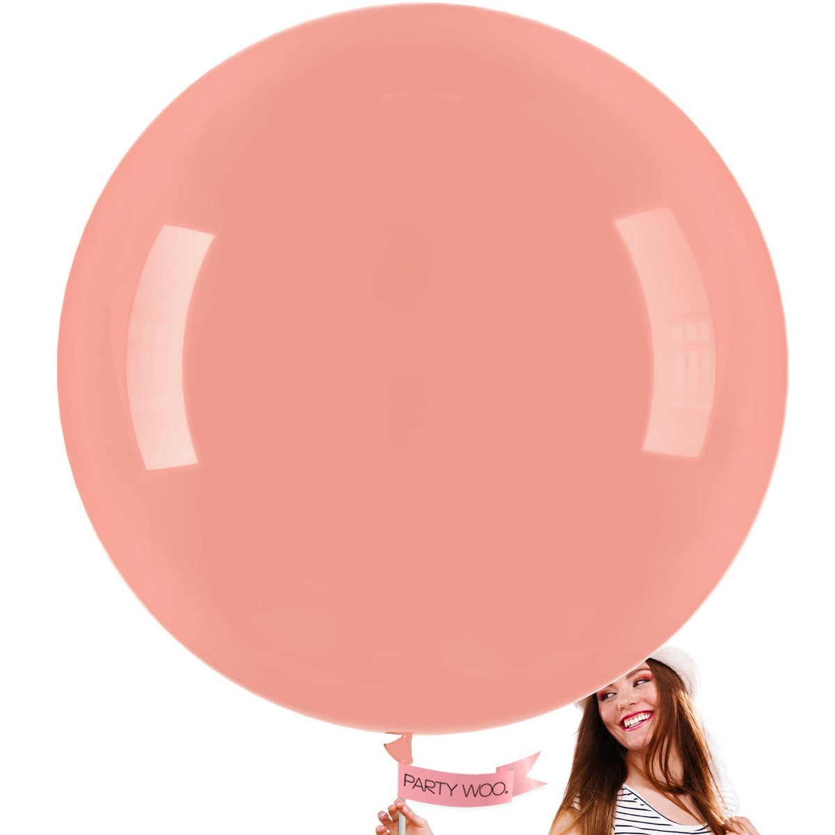PartyWoo White Balloons 155pcs Matte White Latex Balloons Different Sizes