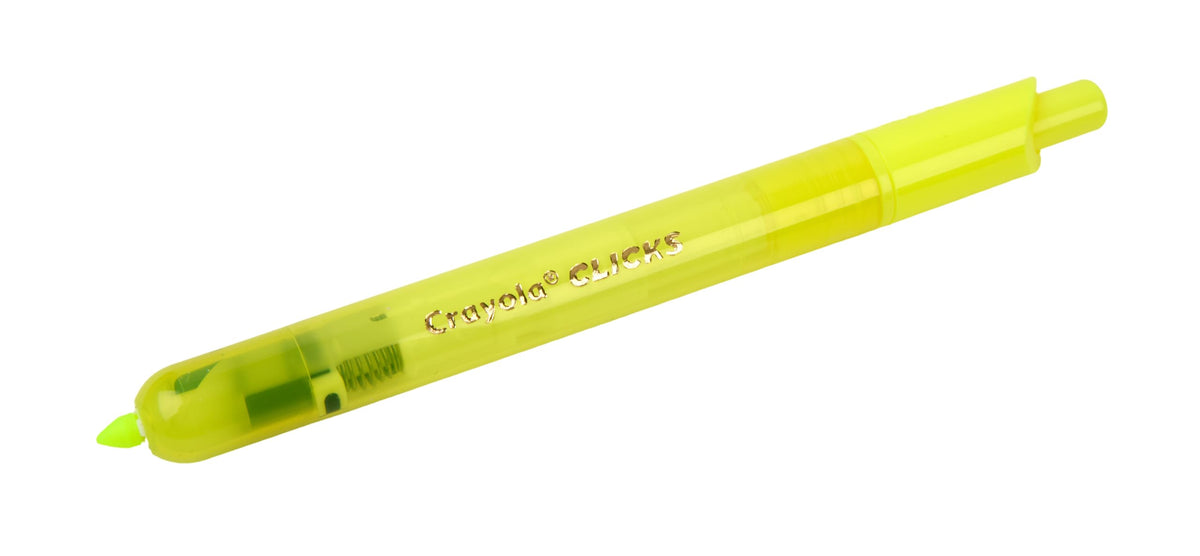 Crayola Clicks Retractable Tip Markers (10ct), Washable Cone Tip Art Marker Set, Cute Aesthetic School Supplies, Classroom Must Haves, Ages 8+