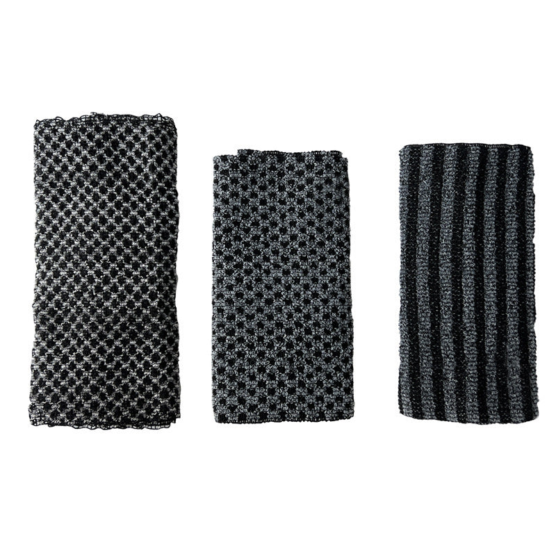 Striped Bath Scrubber Long Strip Nylon Sauna Towel Thickened Adult Back Scrubber