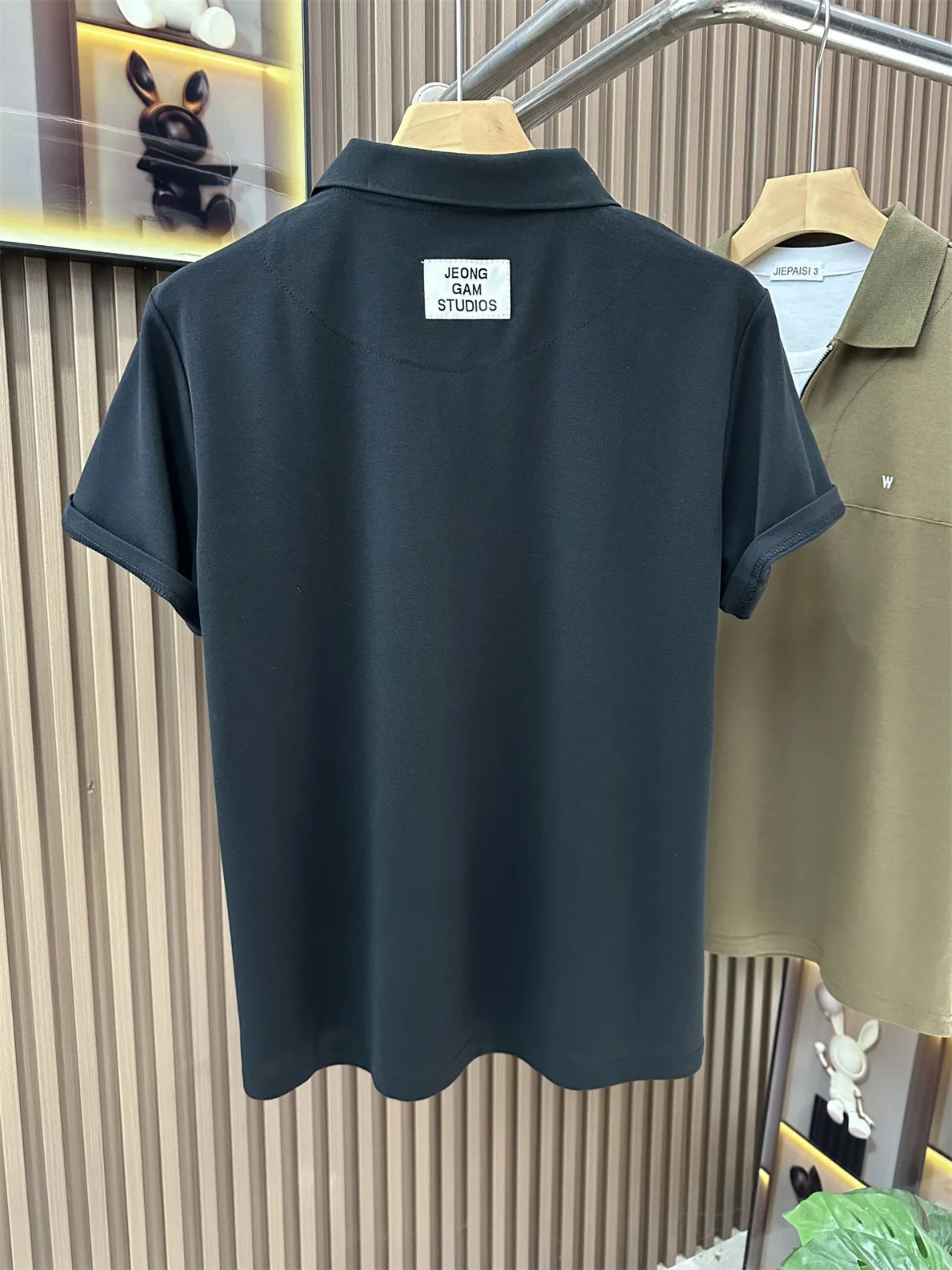 Men's Fashionable Short Sleeve  Shirt Casual Turn-down Collar T-shirt Breathable Comfortable Cotton Polyester Blend