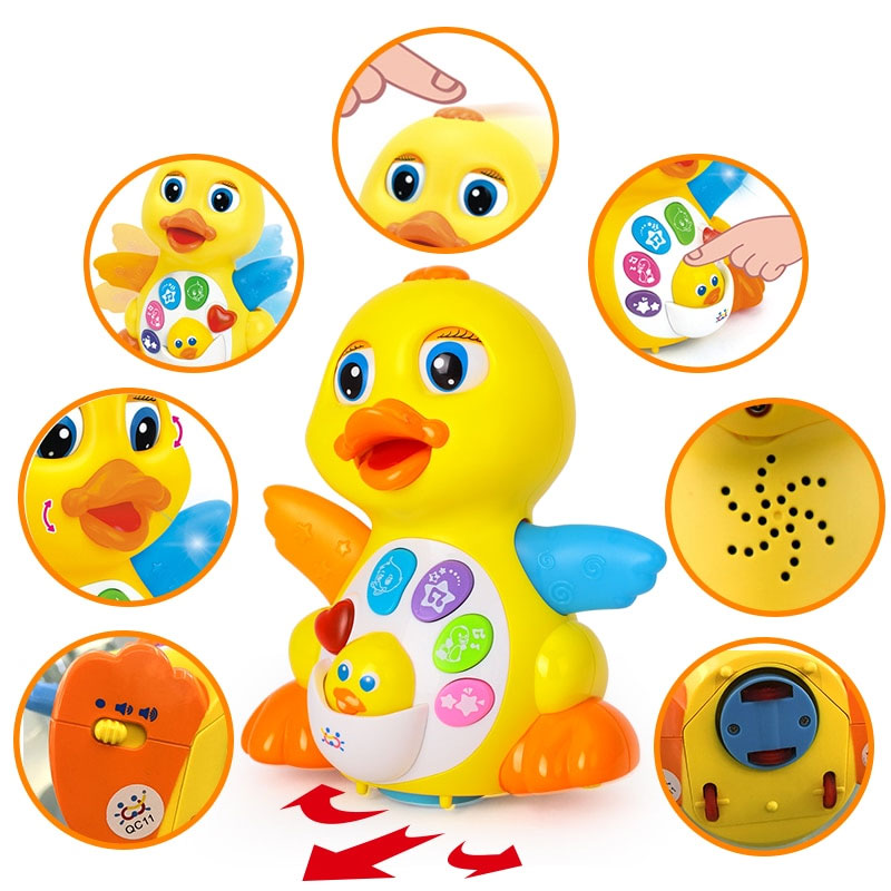 Baby Toys EQ Flapping Yellow Duck Infant Brinquedos Bebe Electrical Universal Toy for Children Kids 1 3 years old