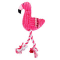 Plush, wear-resistant, grinding teeth, making noise pet toys, teeth cleaning, odor absorbing, flamingo dog toys