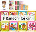 8Pcs Kids DIY Button Stickers Drawing Toys Handmade School Art Class Painting Drawing Craft Toys Children Early Educational GYH