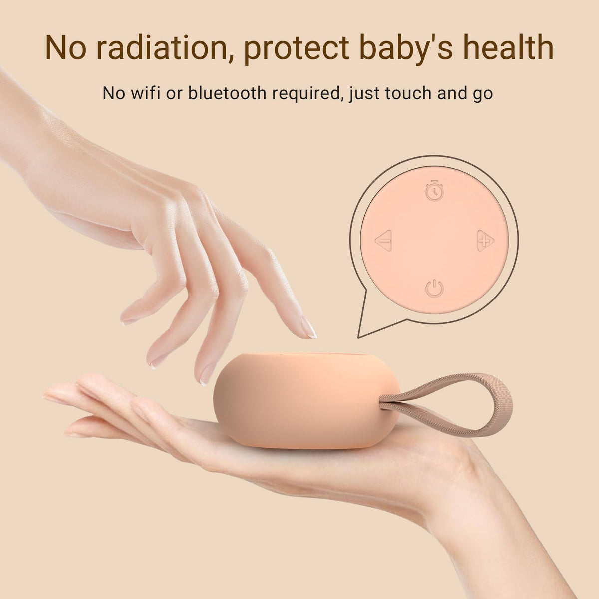 Portable Baby Sound Machine & Essentials for Babies & Kids-Rose