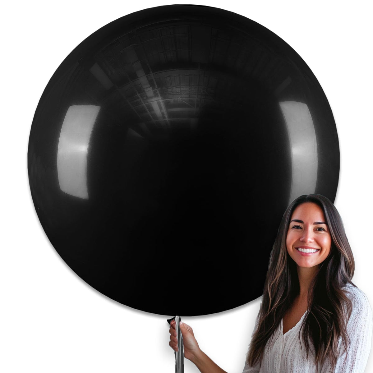 PartyWoo White Balloons 155pcs Matte White Latex Balloons Different Sizes