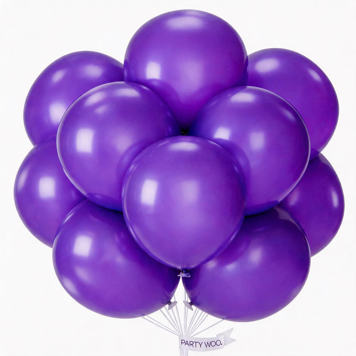 PartyWoo White Balloons 155pcs Matte White Latex Balloons Different Sizes