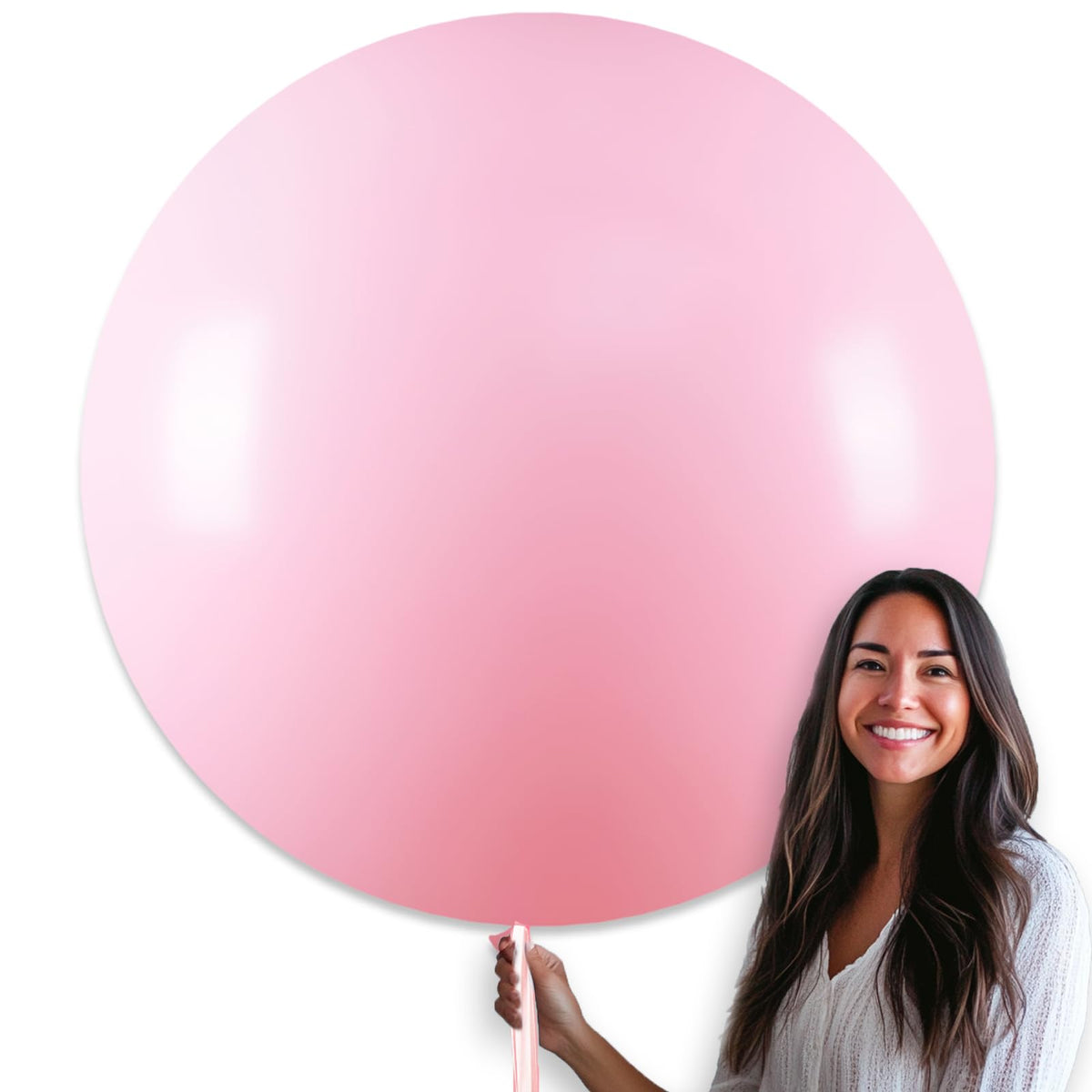 PartyWoo White Balloons 155pcs Matte White Latex Balloons Different Sizes