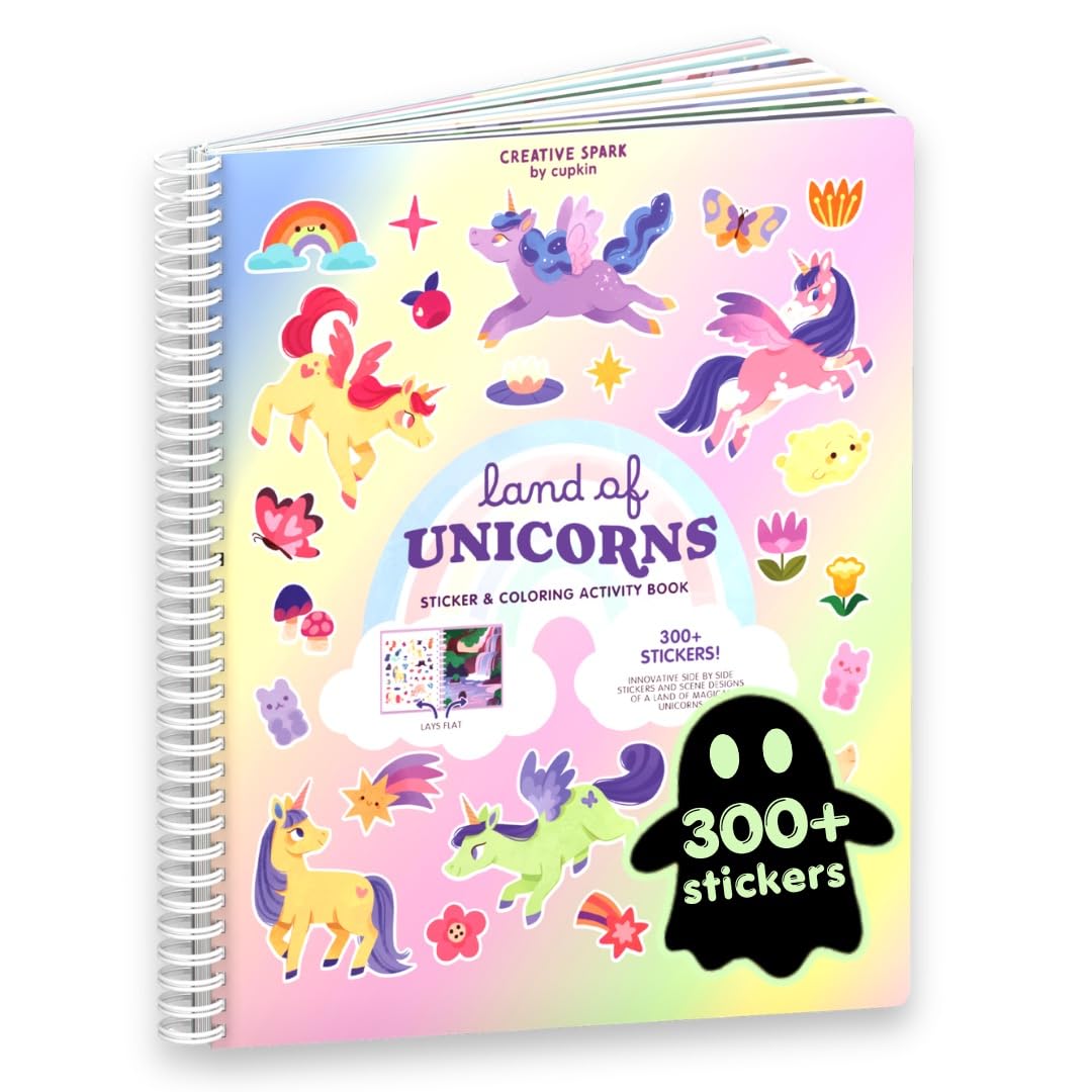 Cupkin Spooky Village Halloween Coloring & Sticker Book | 300+ Stickers