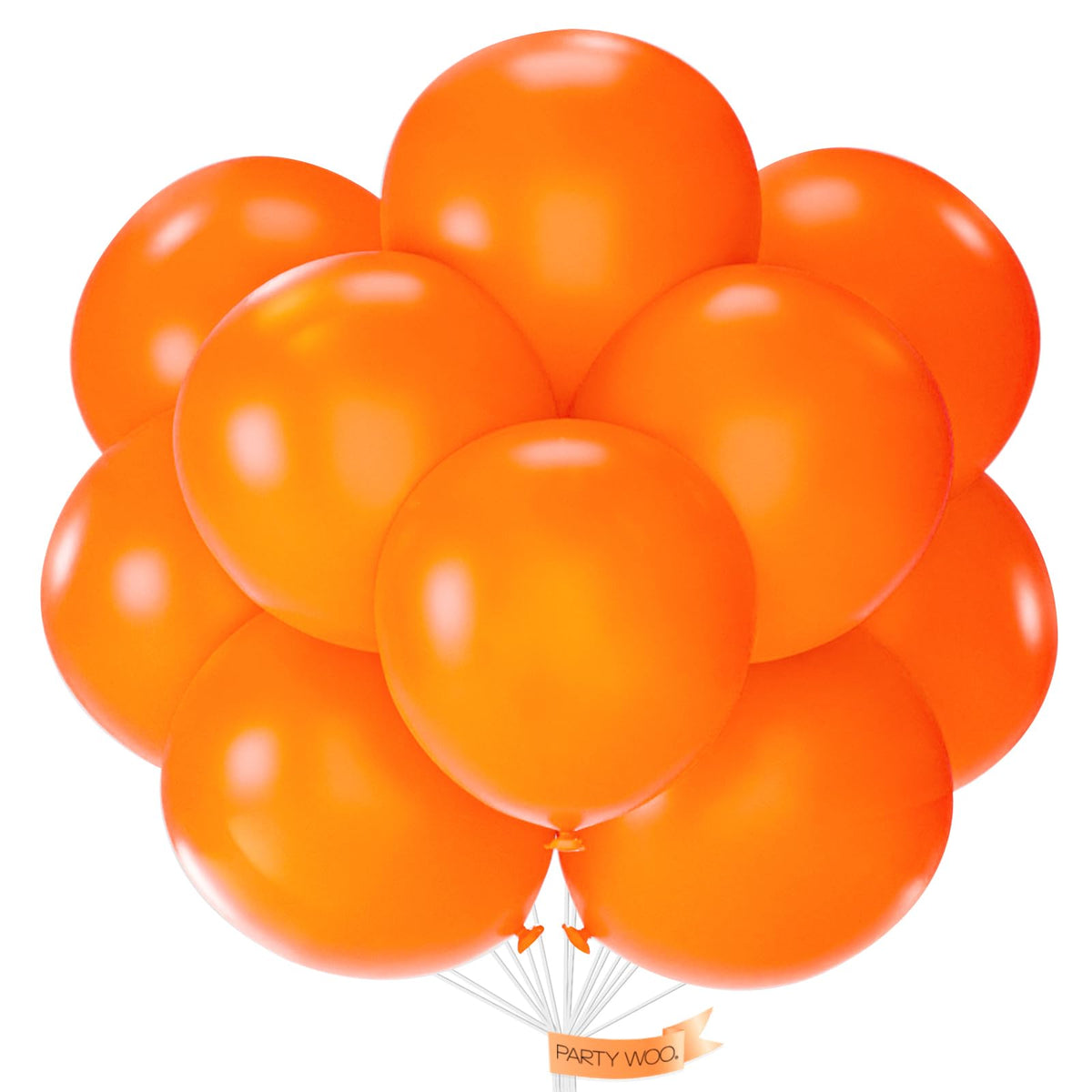 PartyWoo White Balloons 155pcs Matte White Latex Balloons Different Sizes
