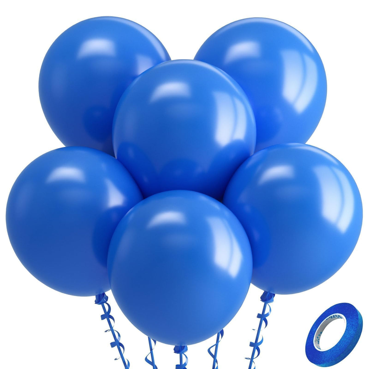 Bezente Assorted Latex Rainbow Balloons 100 Pack 12 inch